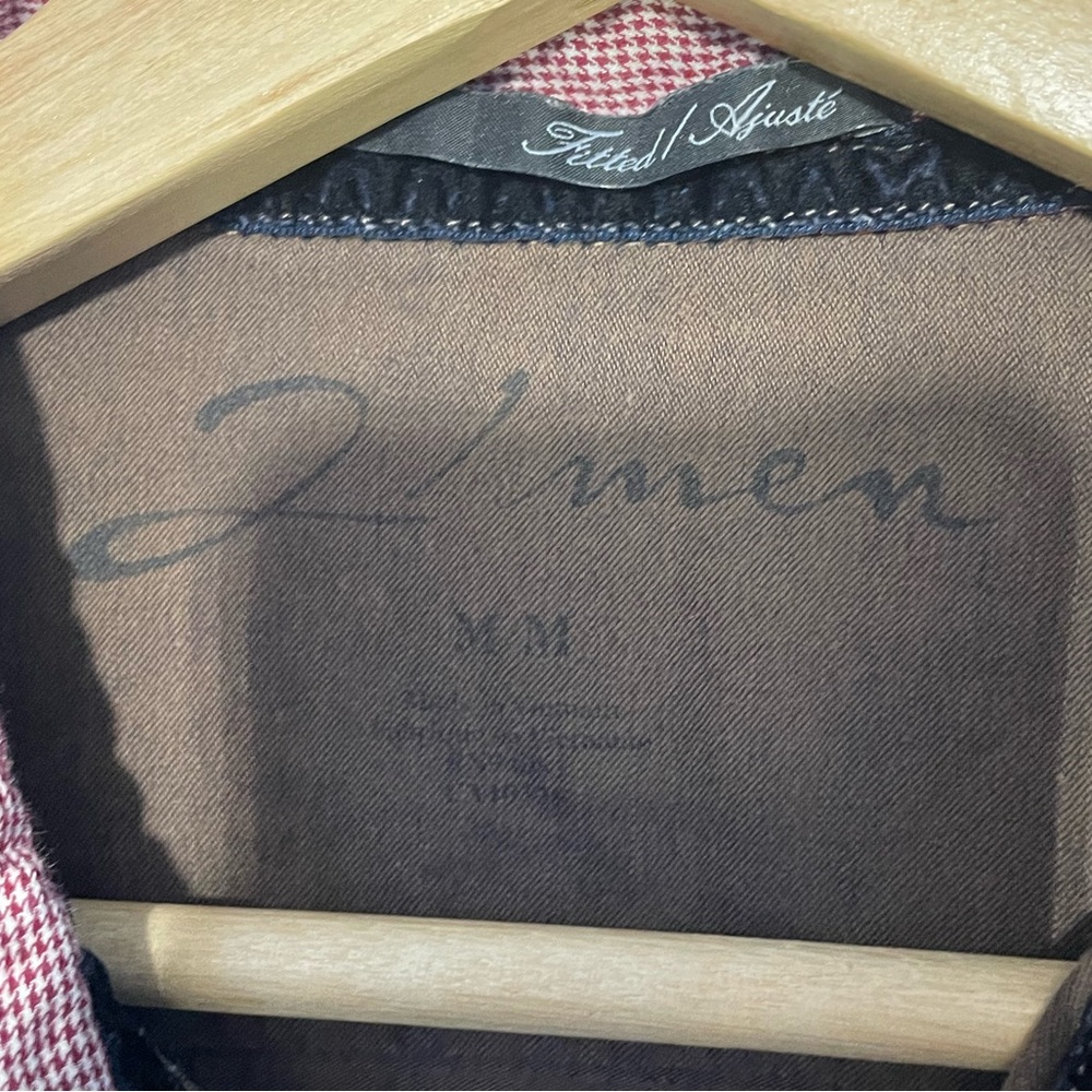 5 for $25🔥J.Lindeberg Umen Fitted Navy Men's Cotton Shirt Medium - Picture 3 of 5